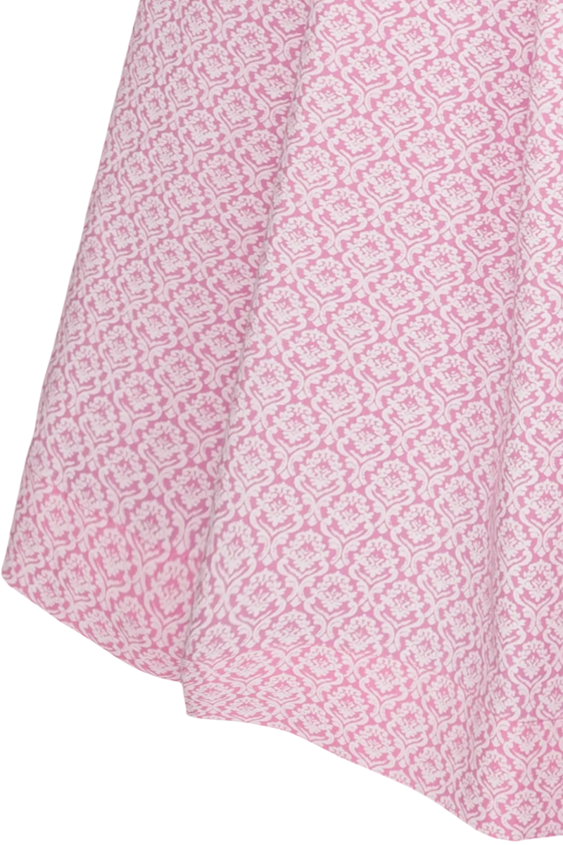 Dirndl aus reiner Baumwolle in Midilänge 70cm - rosa