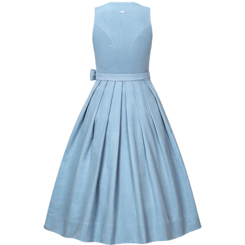 Dirndl Liga Di Bavaria Babyblau Cord&Leinen 70cm