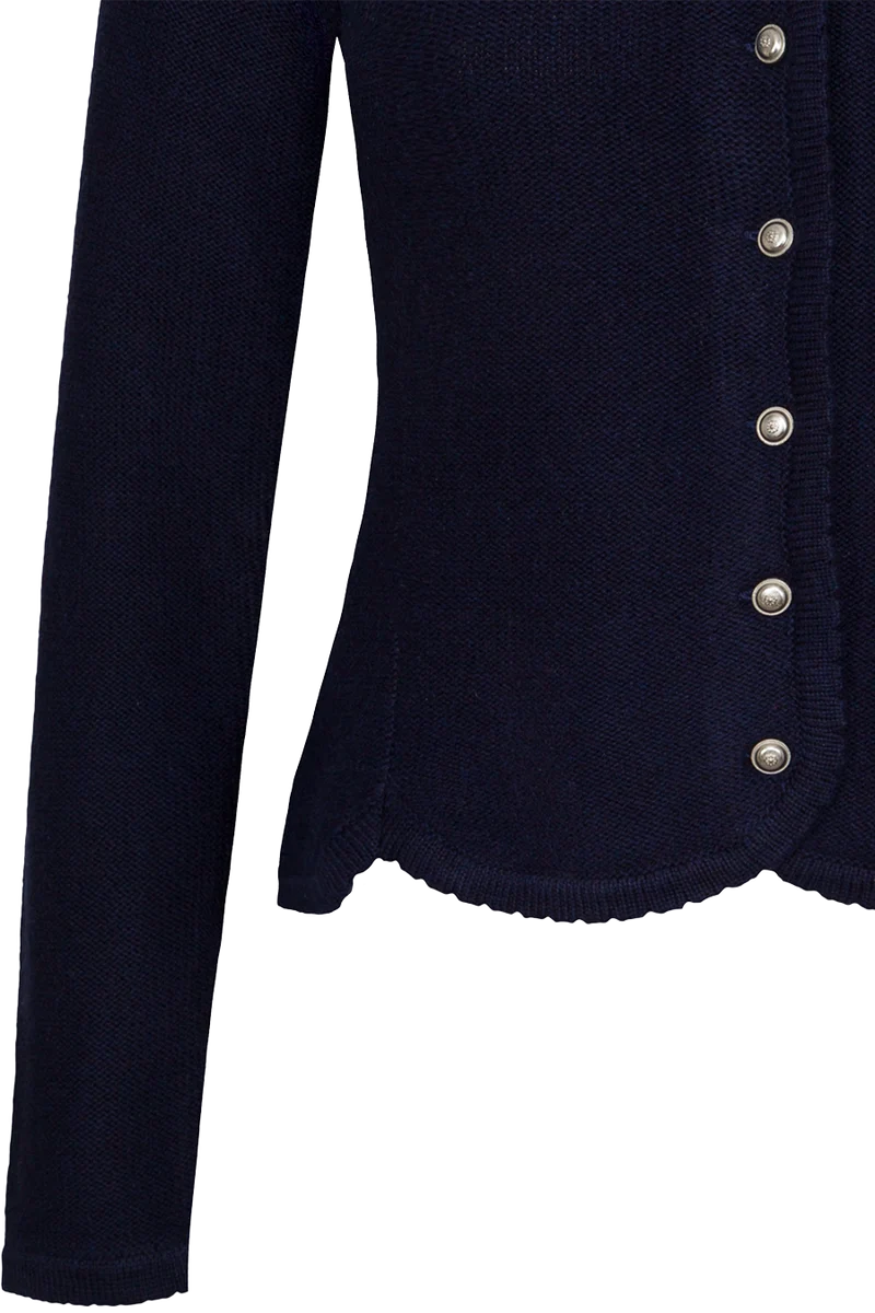 Damen Trachten-Strickjacke Dirndljacke - marine
