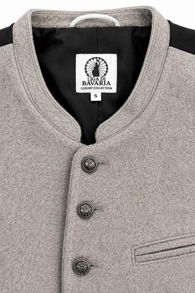 Trachtenweste Liga di Bavaria Luxury Collection light grey TDW 6