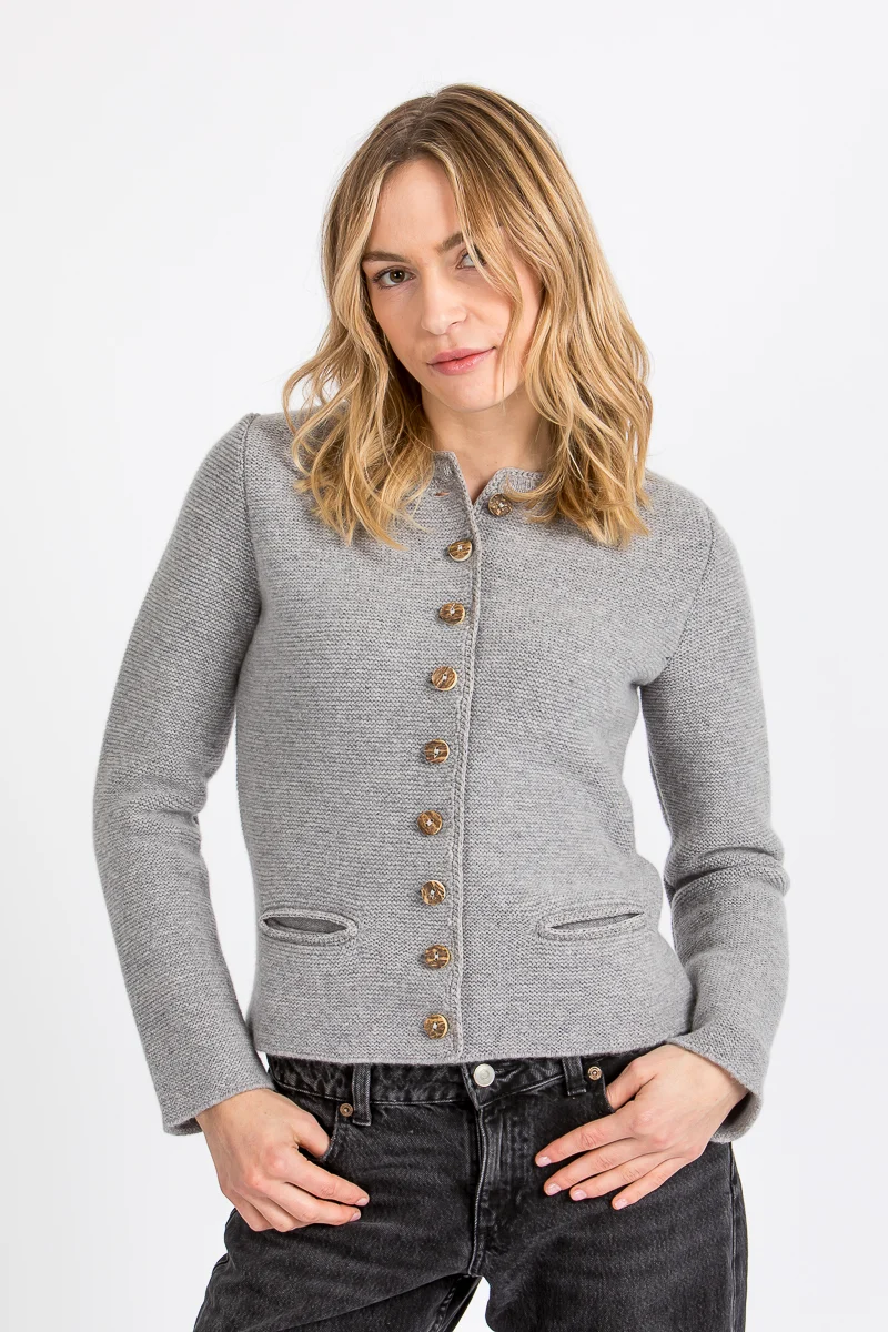 Almliebe Strickjacke Vex hellgrau
