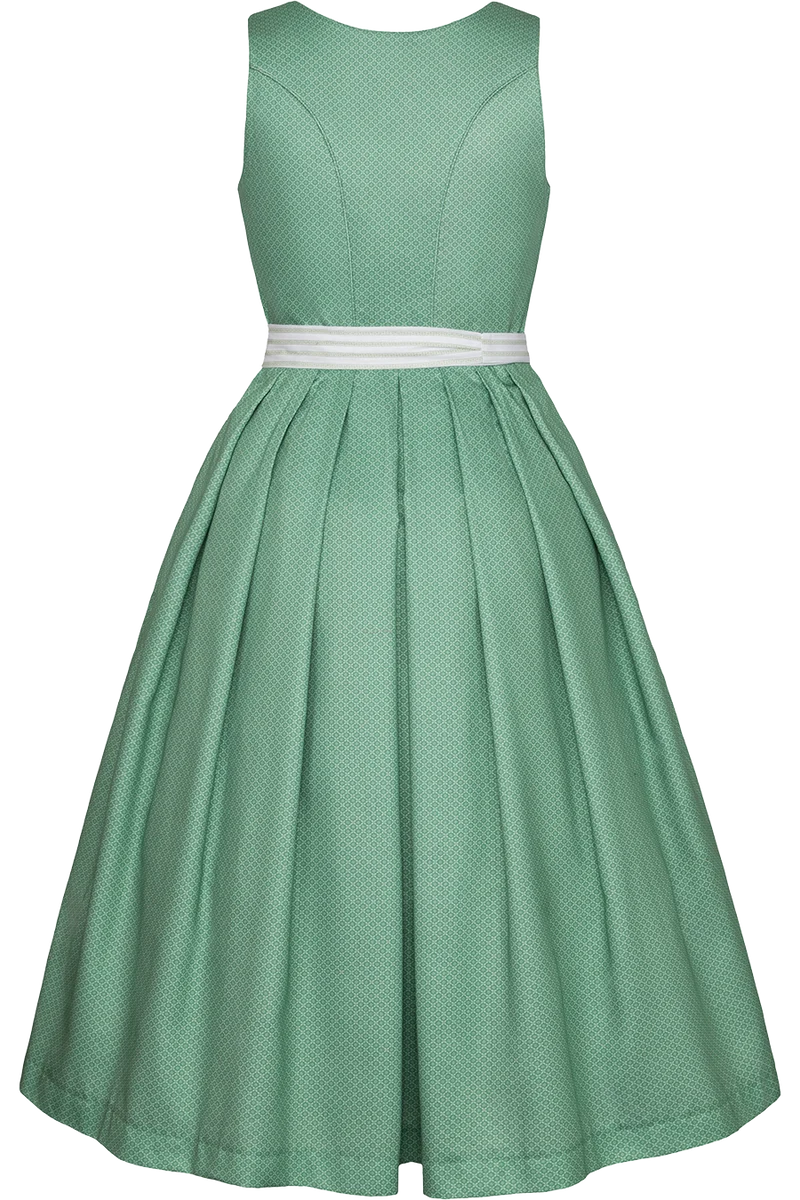 Langes Baumwolldirndl mit floralem Druck