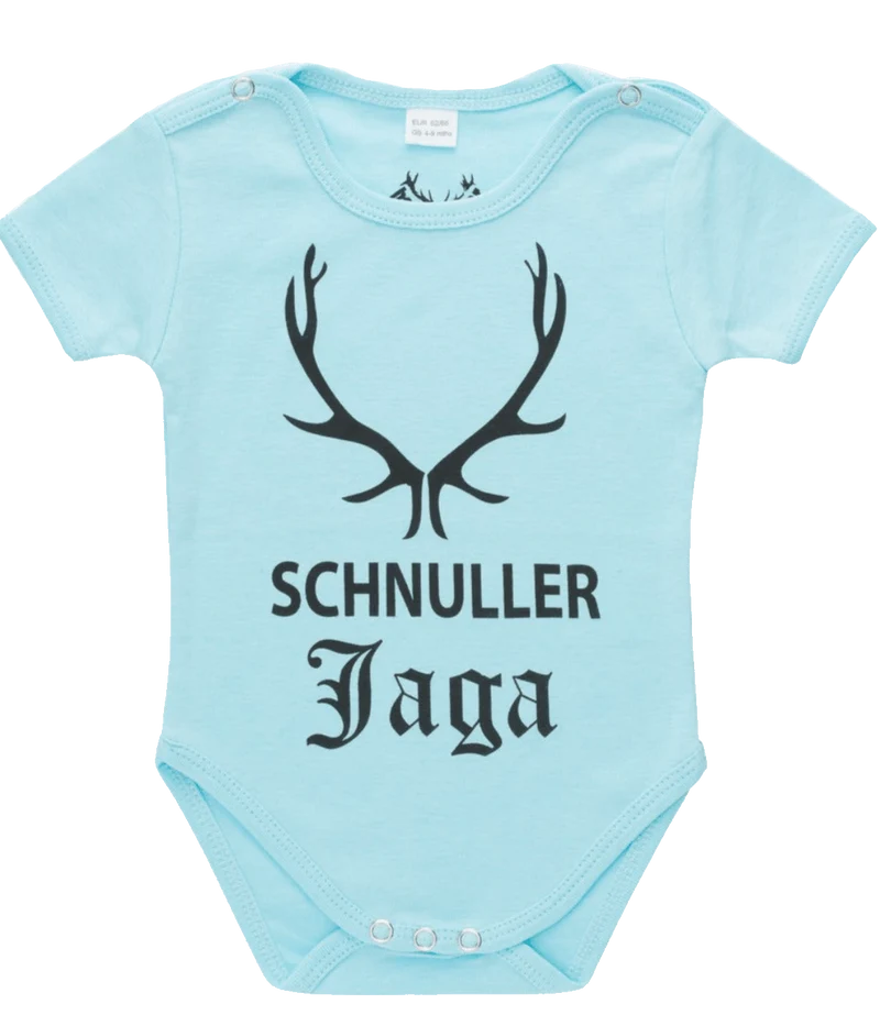 Bua Babybody, HangOwear, hellblau, Schnuller Jaga