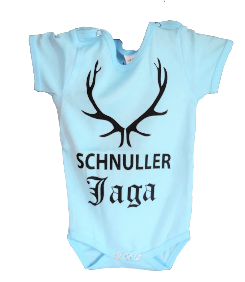 Bua Babybody, HangOwear, hellblau, Schnuller Jaga