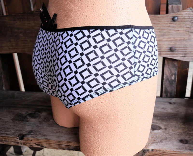 Panty Hipster, Slip, After Eden, schwarz/weiß, Grafikmuster