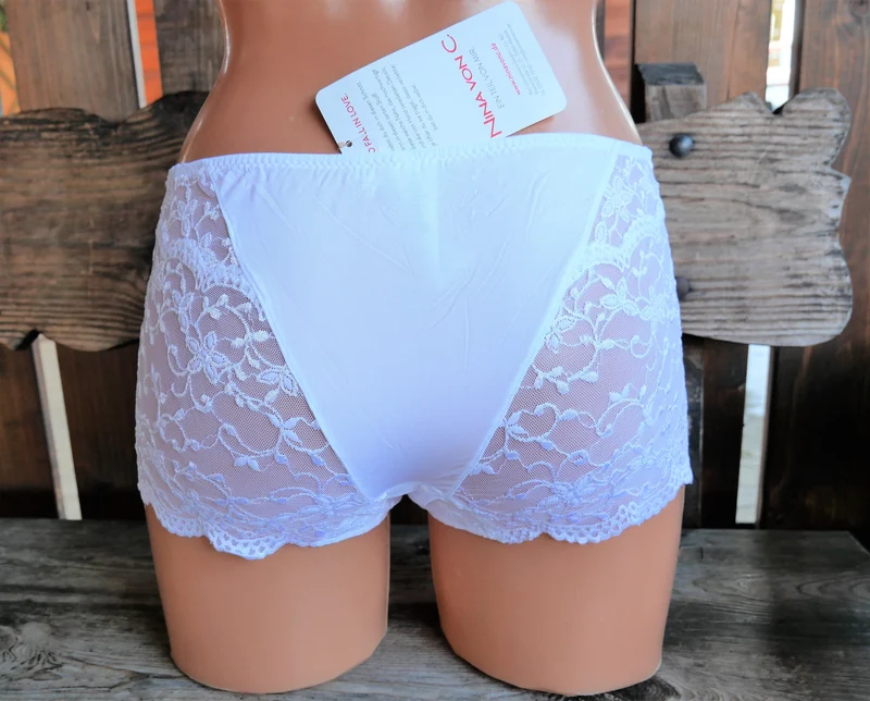 Panty, Boxer, Nina von C., weiß, Spitze