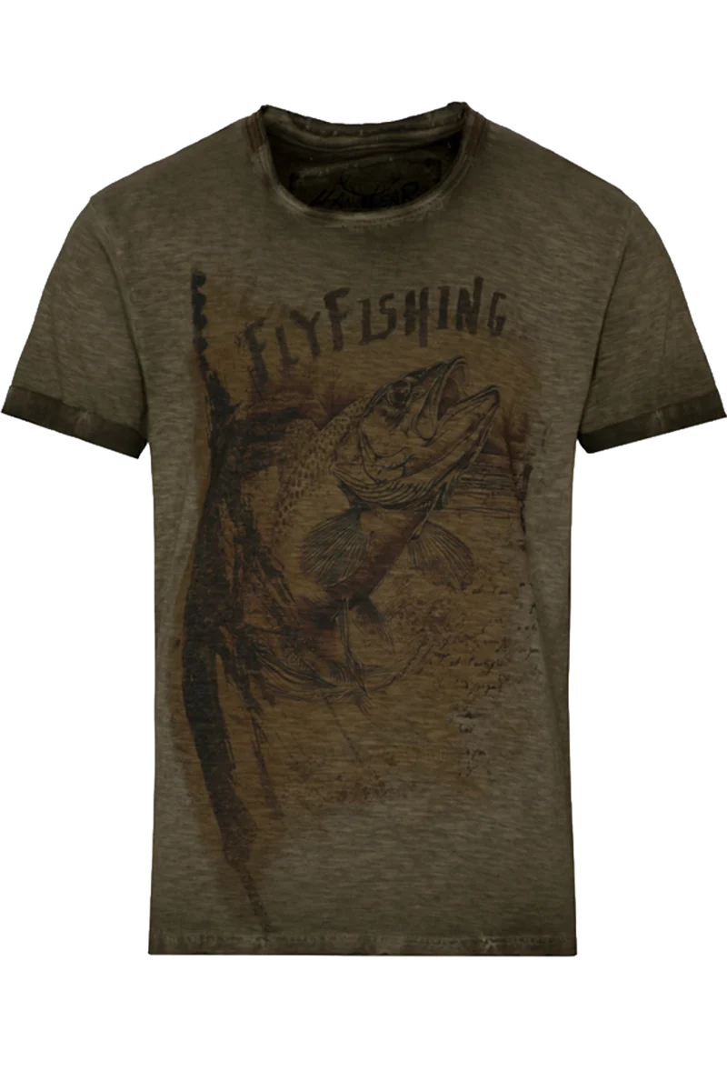 Herren T-Shirt mit Fischmotiv 'FlyFishing'