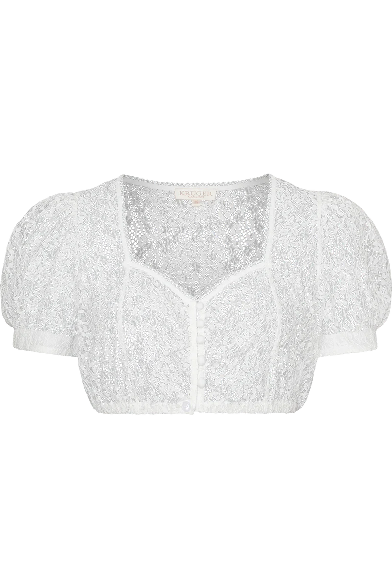 Dirndlbluse mit Herzausschnitt