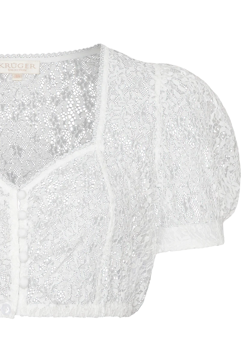 Dirndlbluse mit Herzausschnitt