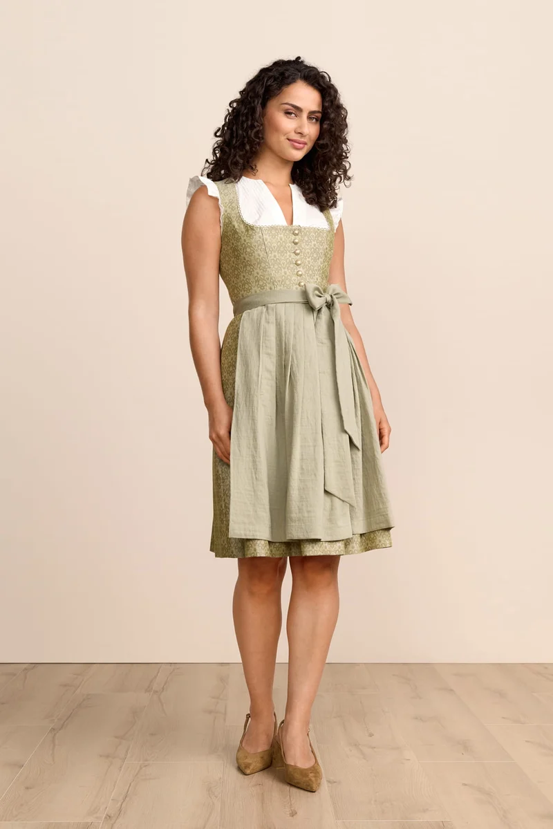 Krüger Dirndl Bracia 60 cm - hellgrün
