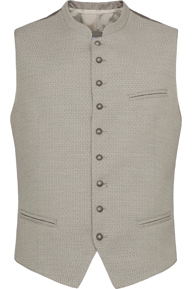 Herren Trachtenweste Slim Fit mit erhabenem Muster