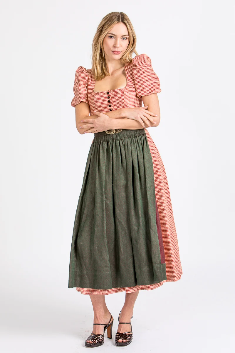 Gottseidank Ärmeldirndl Laura hagebutte oliv