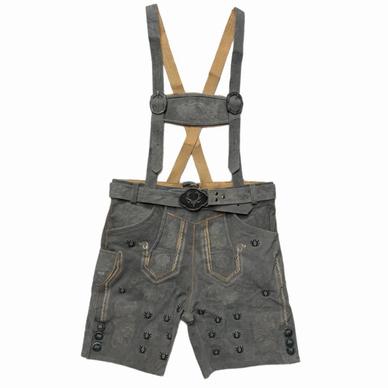 Lederhose Franz Grau
