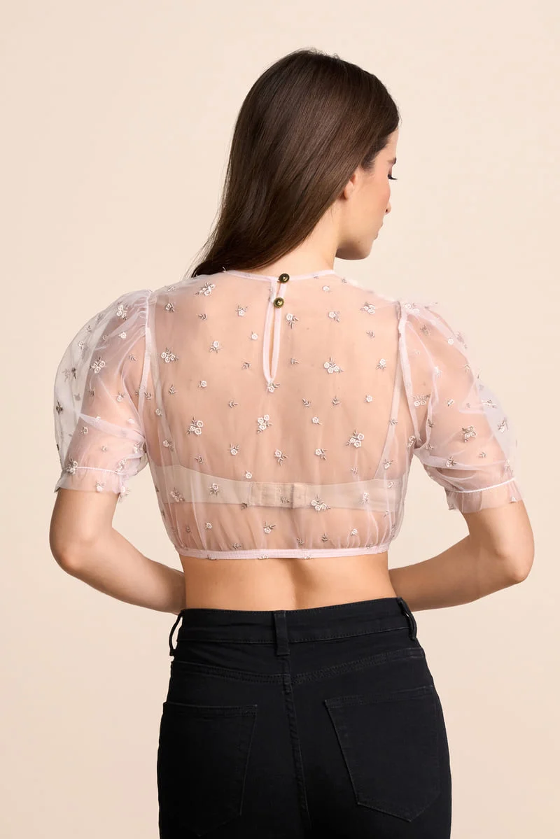 Dirndlbluse Krüger Arla rose