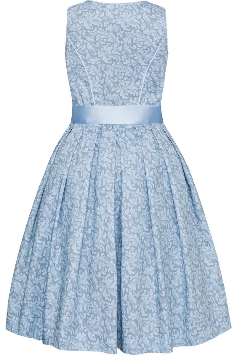 Kinderdirndl aus Baumwolle mit gepunkteter Schürze