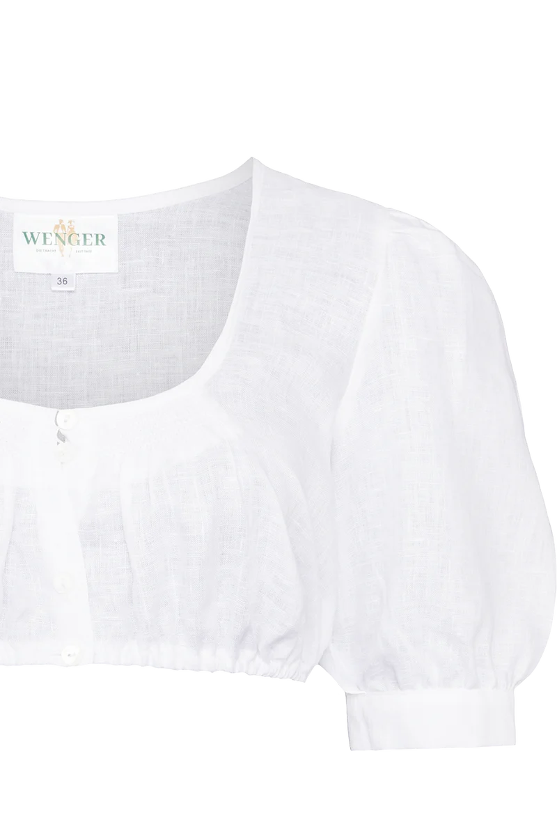 Dirndlbluse aus Leinen