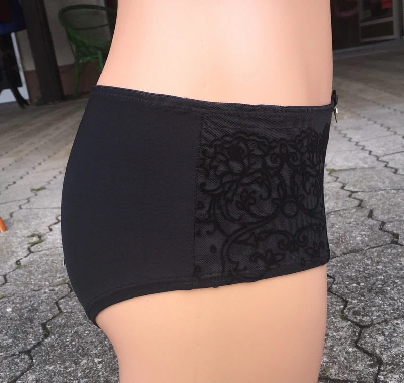 Panty Hipster, Slip, After Eden, schwarz, beflockt