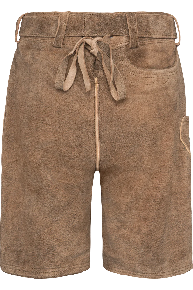 Kurze Kinderlederhose aus weichem Leder