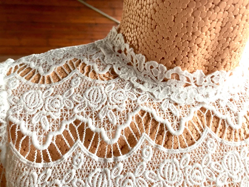 Dirndlbluse Krüger Collection, Julie, Spitze, langarm, ecru
