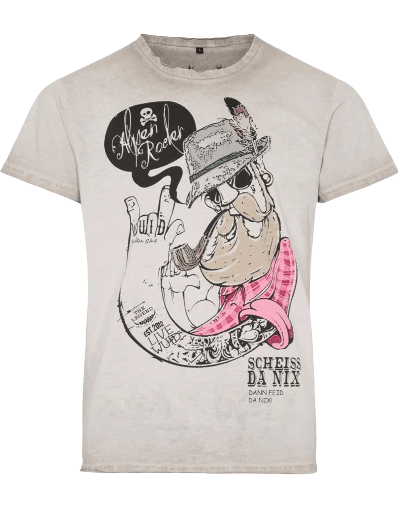 Kinder Buamshirt, HangOwear, Richy Kids, beige