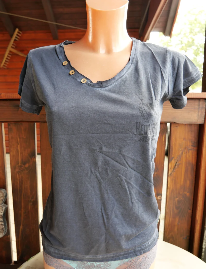 Trachtenshirt, Wiesnkönig, Fritzi, jeansblau