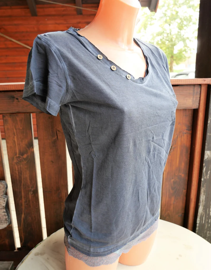 Trachtenshirt, Wiesnkönig, Fritzi, jeansblau