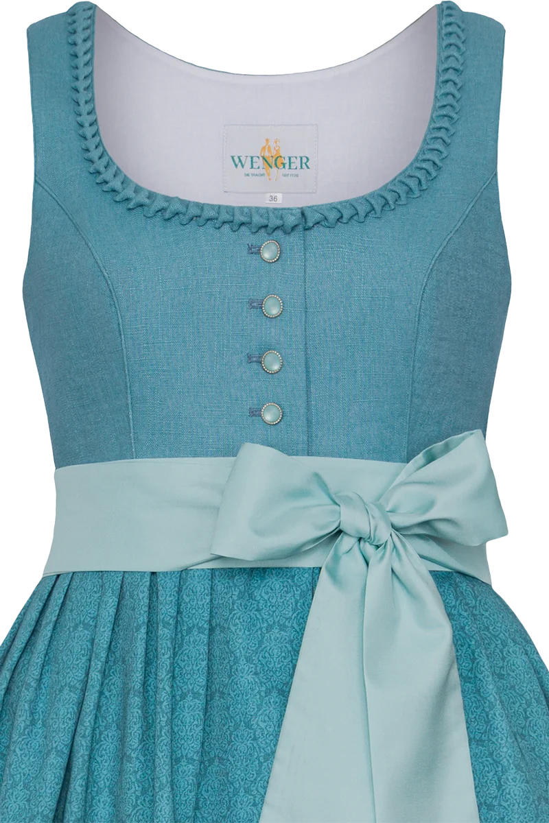 Umstandsdirndl im Baumwoll-Leinen-Mix