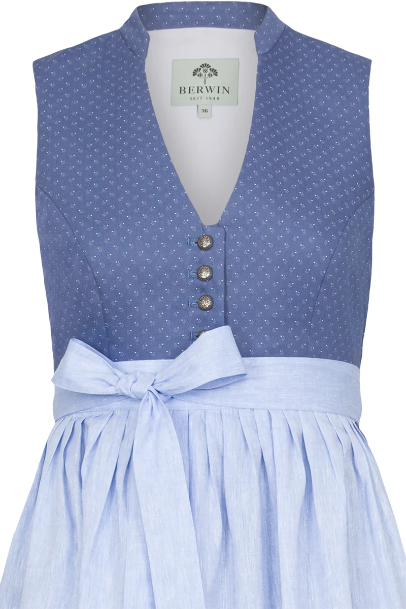 Umstandsdirndl aus Baumwolle lang