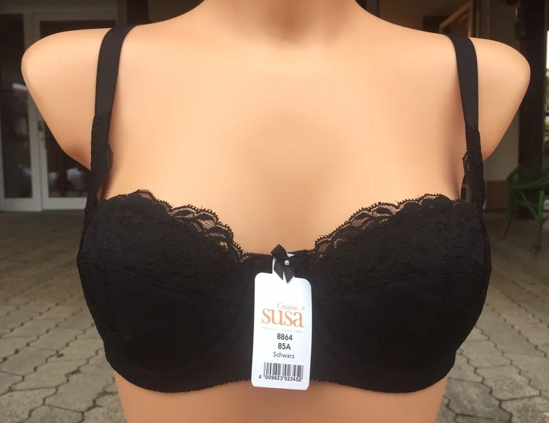Dirndl BH, SUSA, schwarz, Push up, 8864