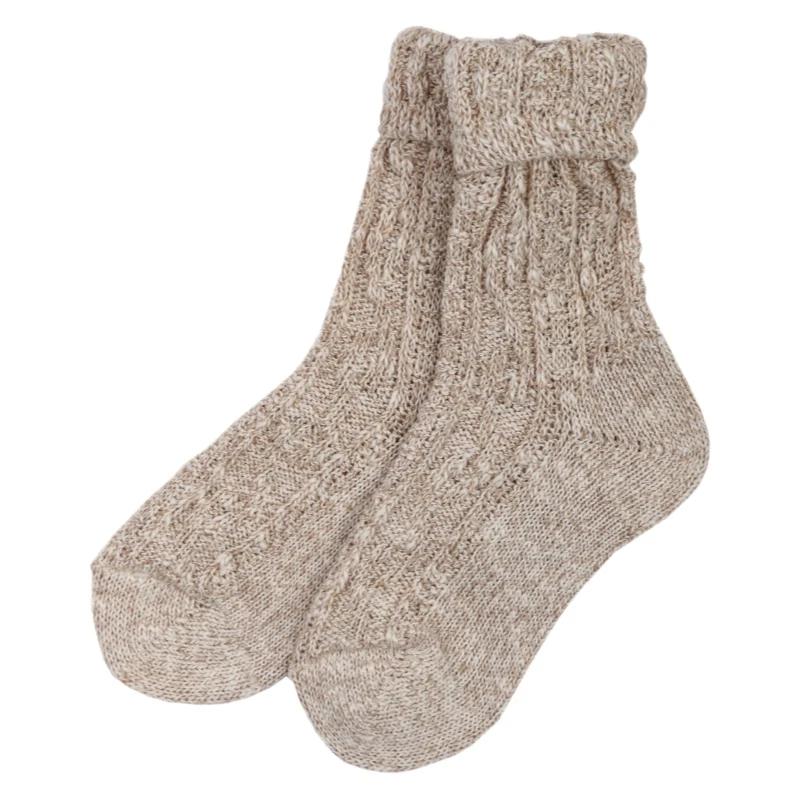 Kinder Trachtensocke beige