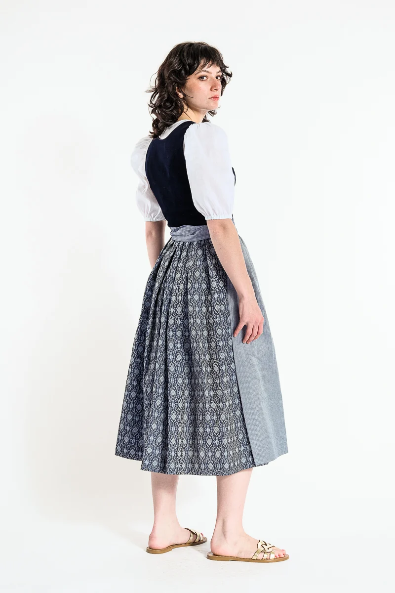 Wenger Samtdirndl Rena blau