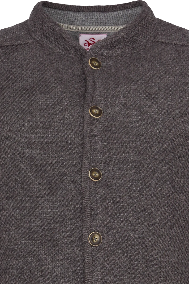 Herren Trachtenstrickjacke mit Stehkragen