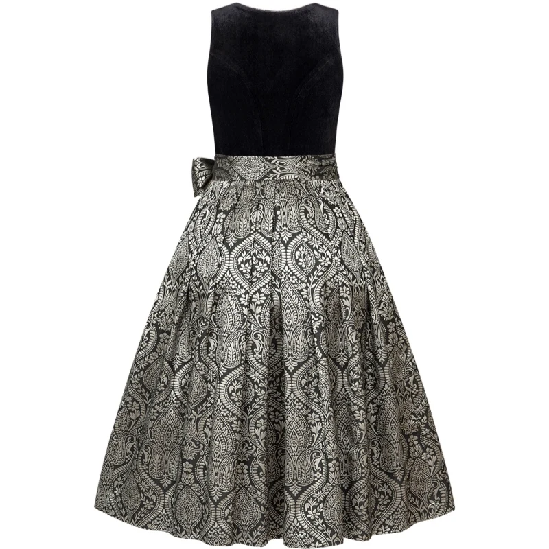 Dirndl Liga Di Bavaria Samt Schwarz 70cm