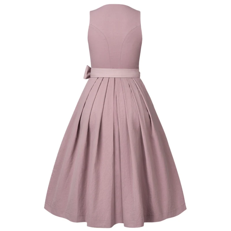 Dirndl Liga Di Bavaria Pastell Rosa Gold 70cm