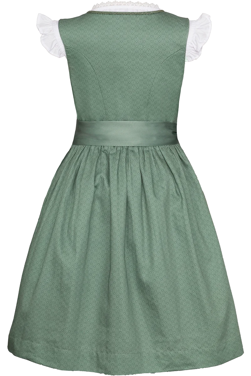 Kinderdirndl aus Baumwolle mit Flügelarmbluse
