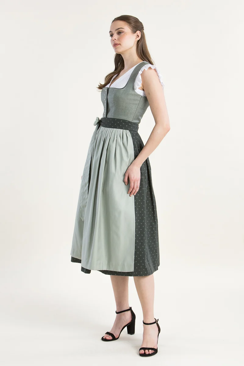 Berwin & Wolff Dirndl Olivgrün Jacquard