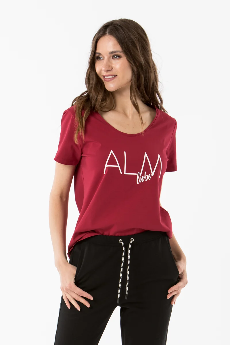 Almliebe T-Shirt Jochberg rot