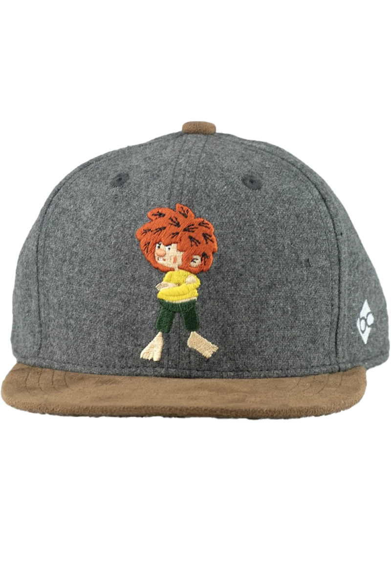 Kinder Snapback-Cap 'Grantig by nature' mit Pumuckl-Stickerei