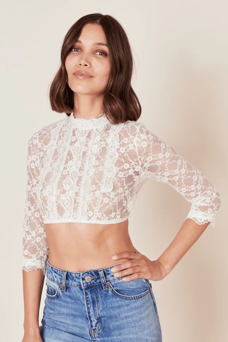 Dirndlbluse Simona ecru