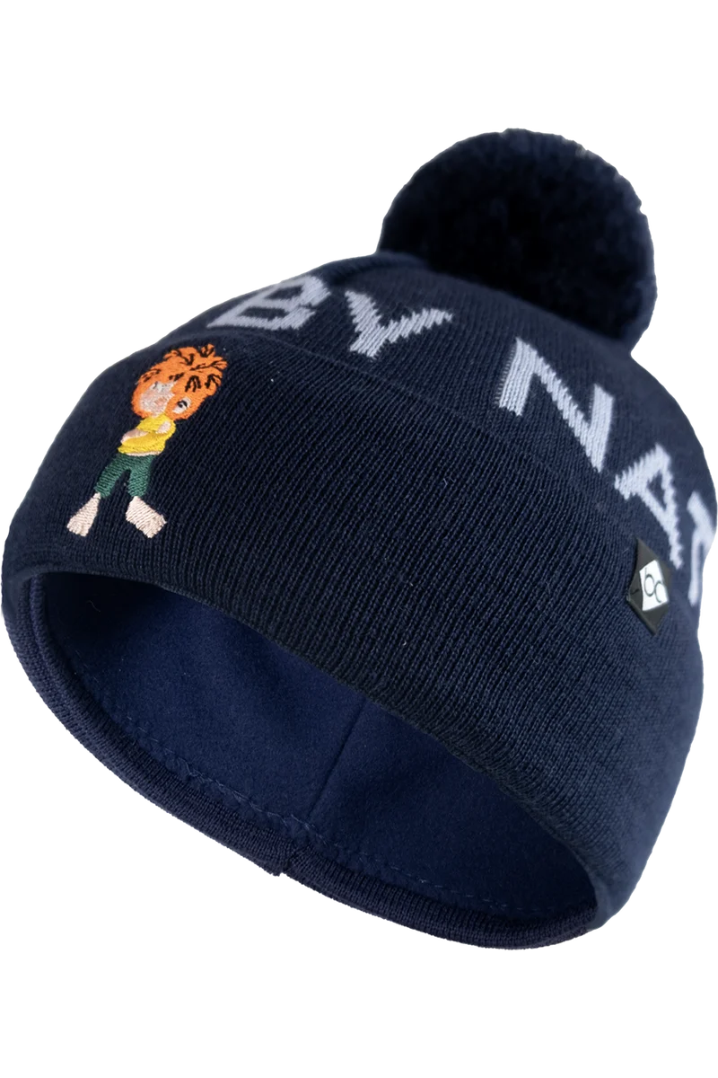Kinder Bommelmütze mit grantigem Pumuckl