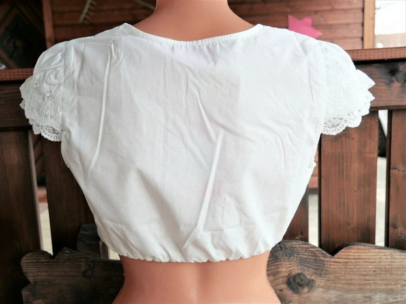 Dirndlbluse Krüger Collections, Jasmin, ecru, Zugband