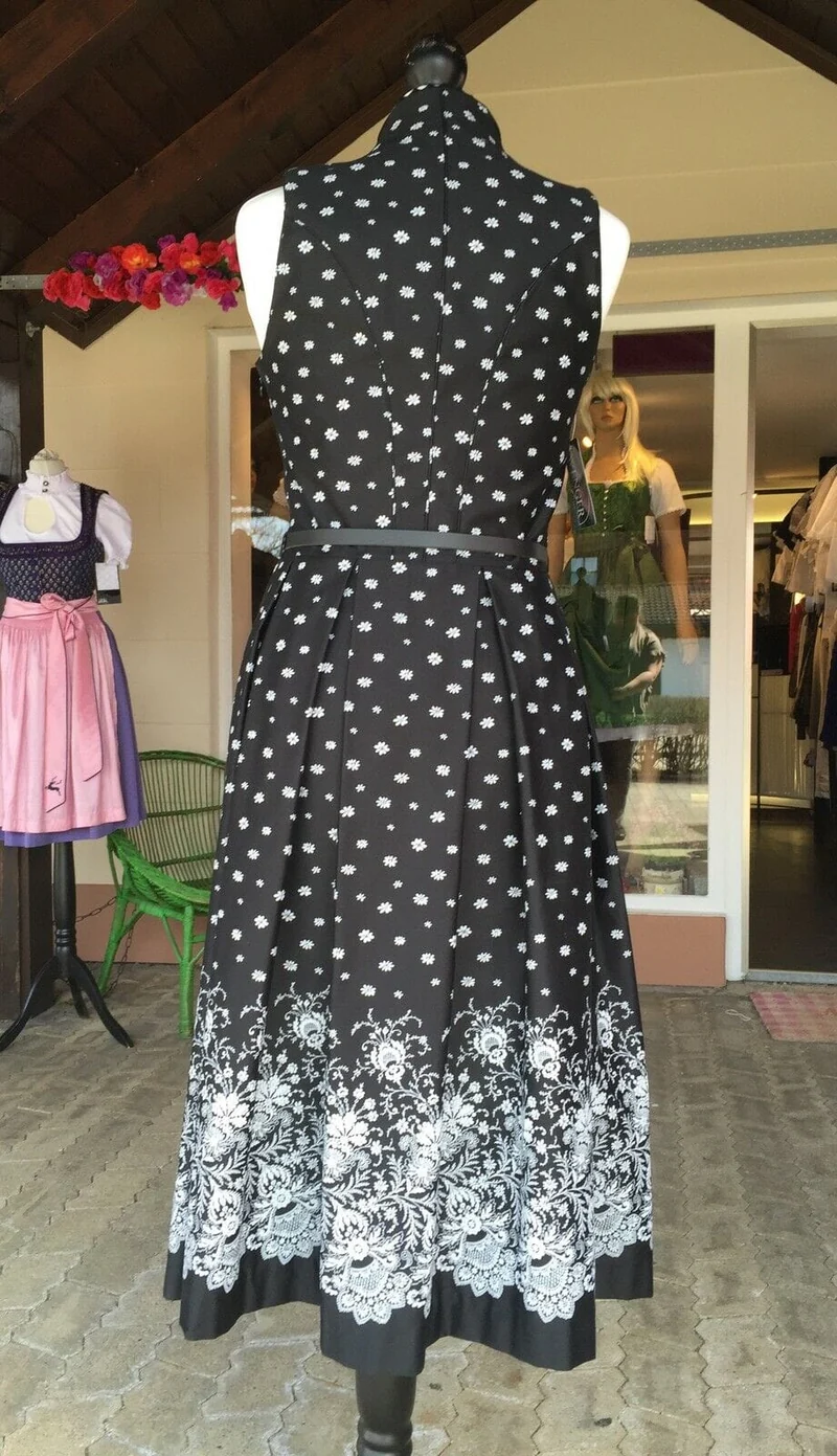Dirndl Kleid Wenger Verena, Schneewittchen Midi 70 cm