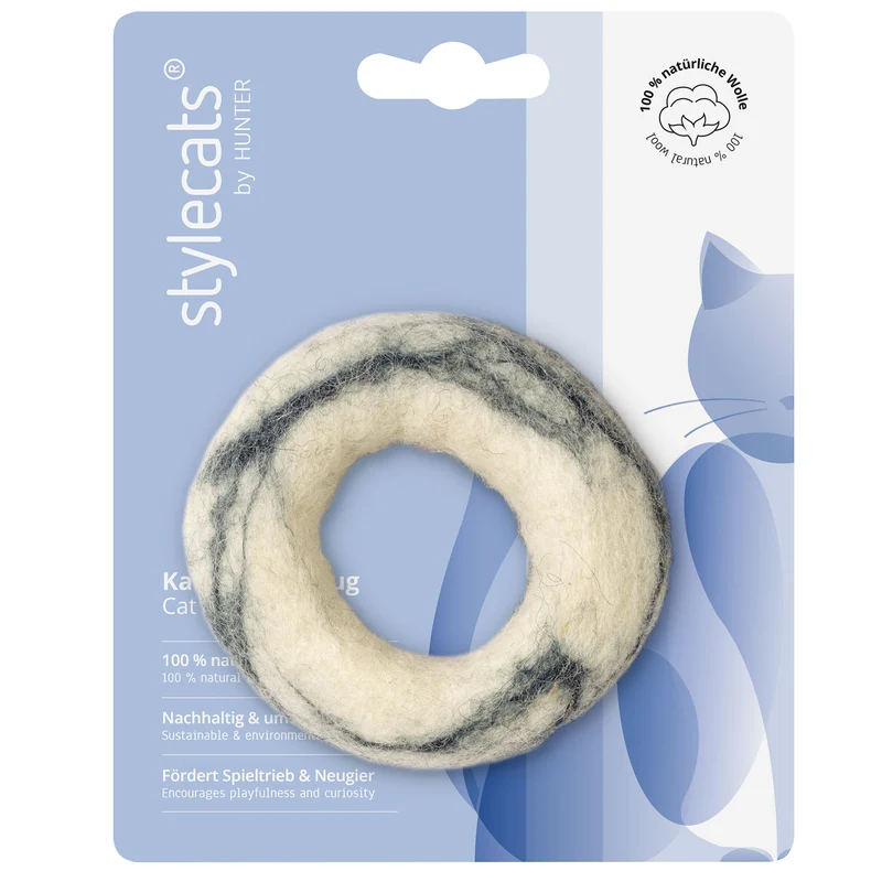 Katzenspielzeug Filzring