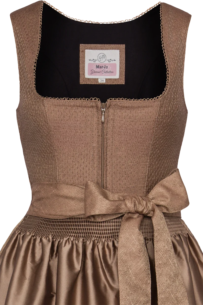 Midi-Dirndl mit Rautenmuster