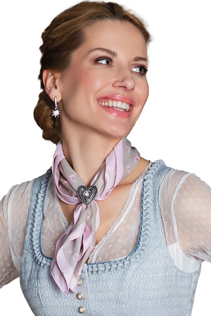 Damen Tuchhalter Trachtenherz