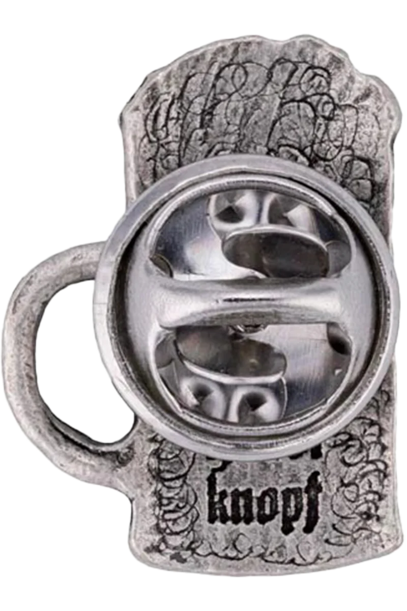 Trachten-Anstecker Bierkrug mit Schaumkrone