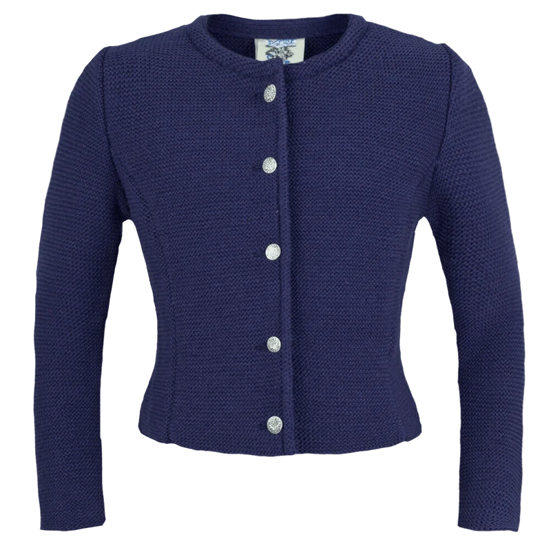 Kinder Trachtenjacke, Madl, Isar Trachten, dunkelblau