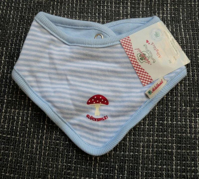 Baby Buam Lätzchen, blau gestreift, Adelheid