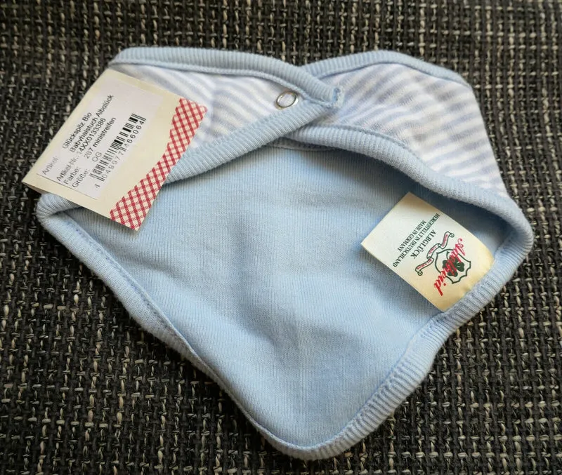 Baby Buam Lätzchen, blau gestreift, Adelheid
