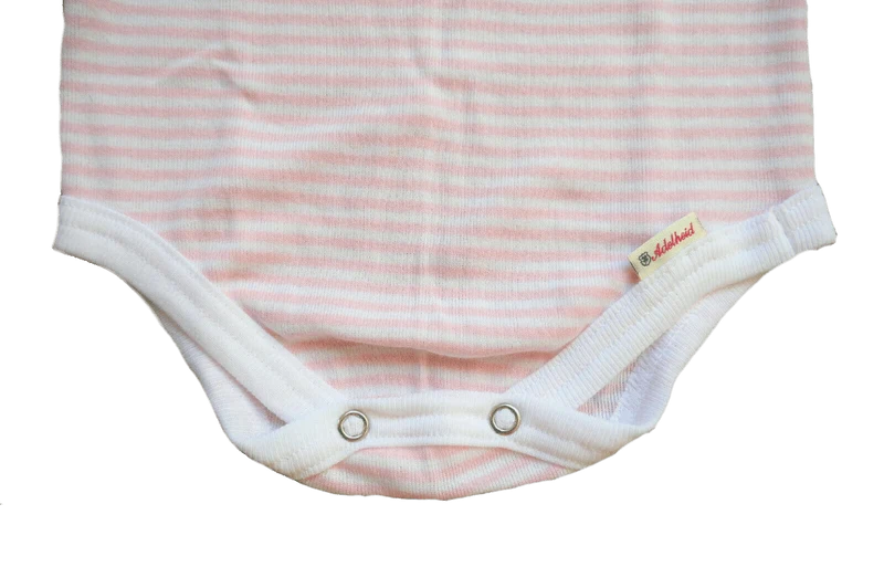 Madl Babybody, Adelheid, Glückspilz, gestreift, rosa weiß, Gr. 74/80